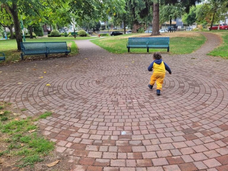 Paths at Sahali park playground