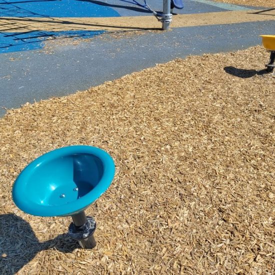 Bucket seat spinners at Beaconsfield park playground