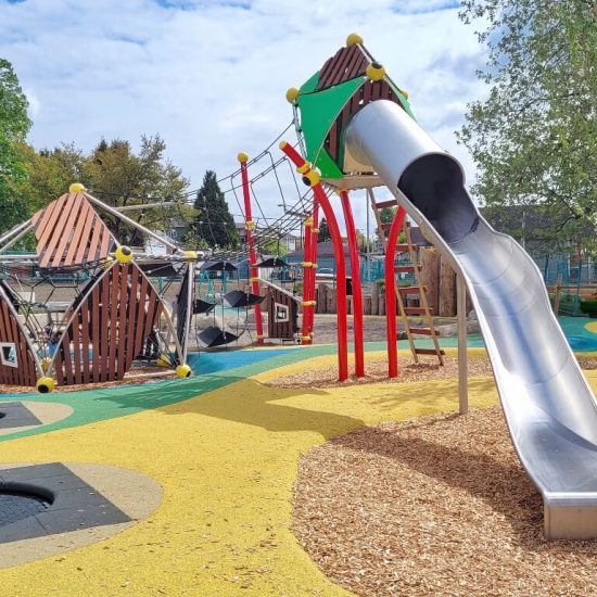 Super slide at Brewers park playground1