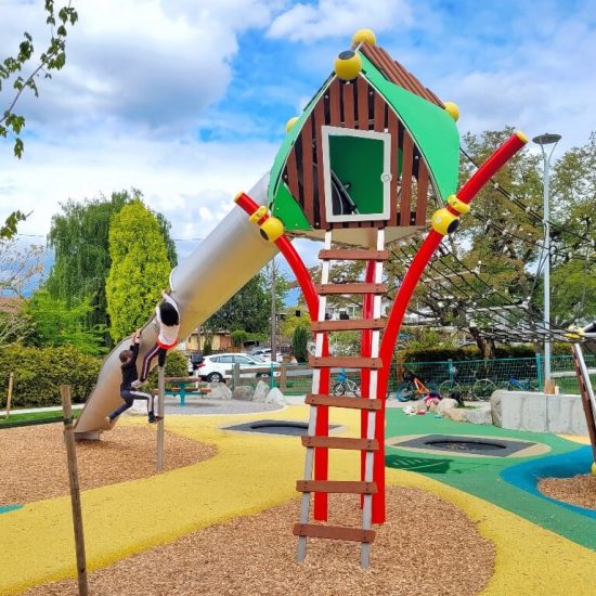 Super slide at Brewers park playground3