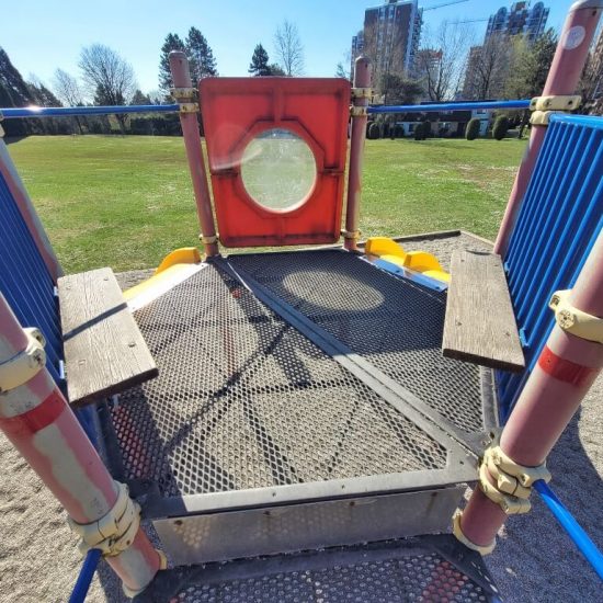 Top platform at Cambie park playground