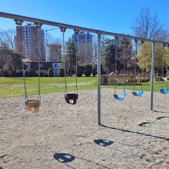 Swings at Cambie Park playground
