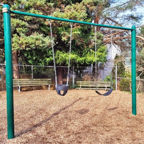Swings at Carolina Park playground