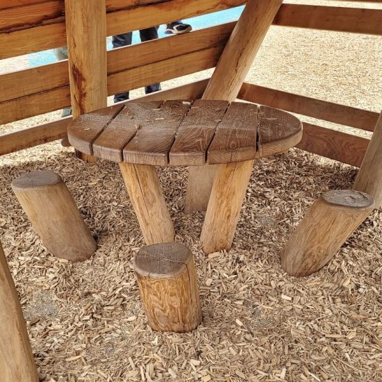 Pirate boat table at Charleson Park playground