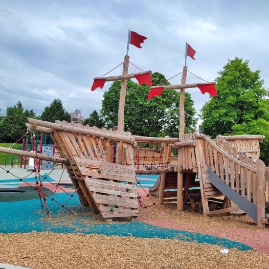 Pirate boat at Charleson park playground1