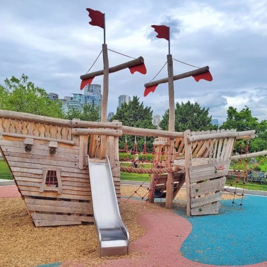 Pirate boat at Charleson park playground2