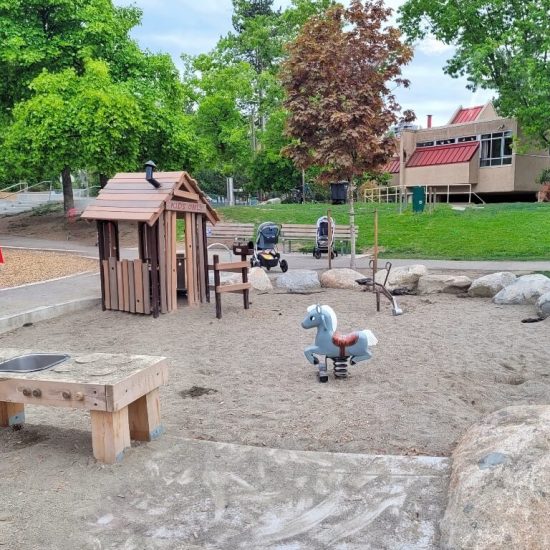 Sand area at Charleson park playground