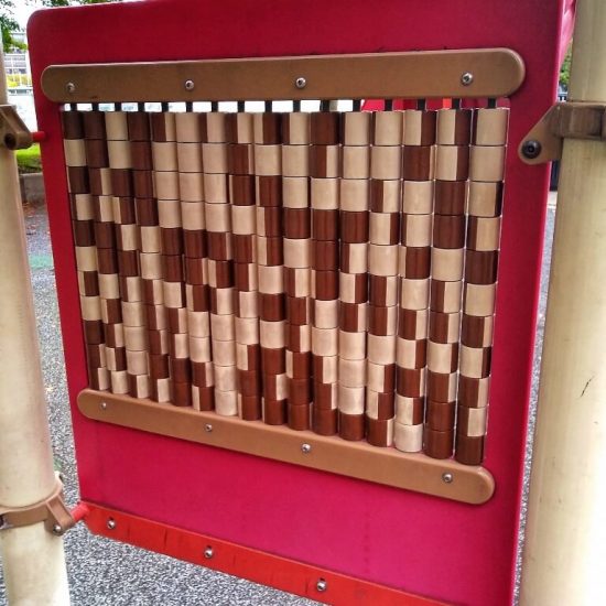 Pattern panel at Coal Harbour park playground