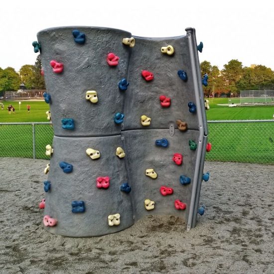 Climbing wall at Connaught Park playground