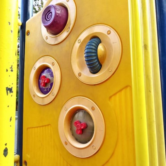 Play panel at Connaught Park playground