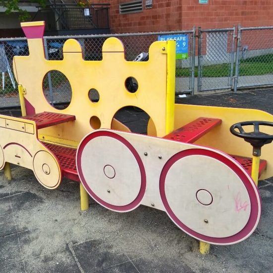 Train at Connaught Park playground