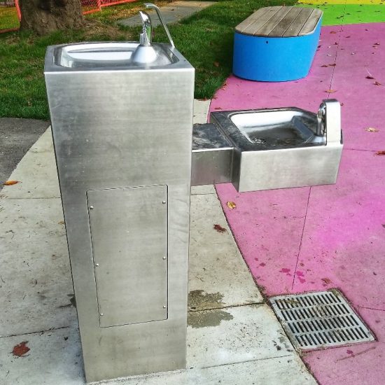 Water fountain at Connaught Park playground