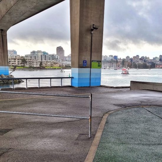 Seawall at Coopers' Park playground