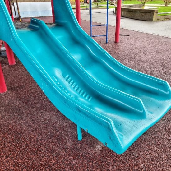 Bumpy slide at Coopers' Park playground