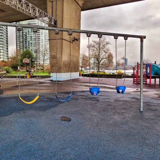 Swings at Coopers' Park playground