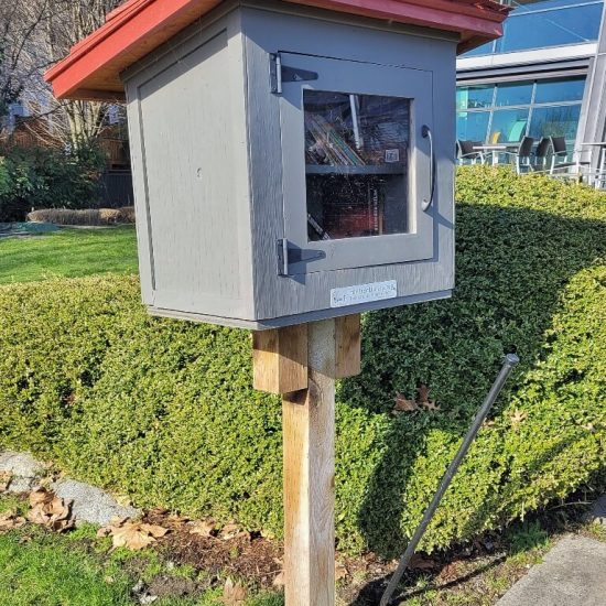 Free library at Driftwood Playground