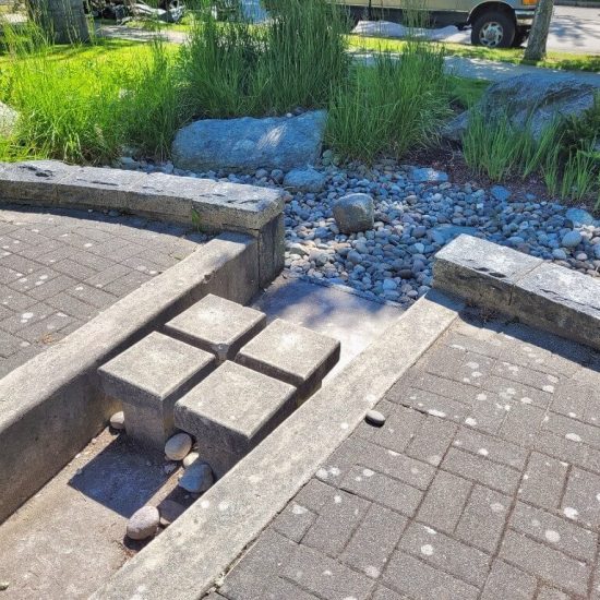 Dry creek at Eagles park playground