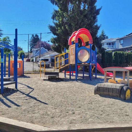 Toddler playground at Falaise park playground