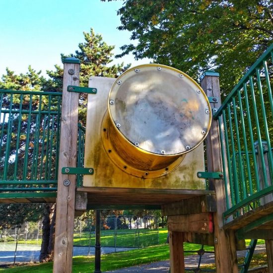 Submarine Window panel at Granville Loop playground
