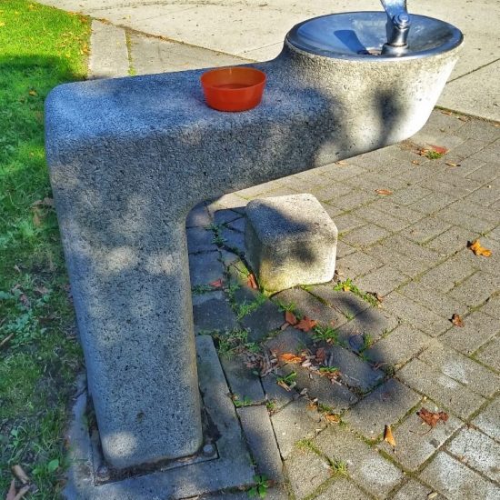Water fountain at Granville Loop playground