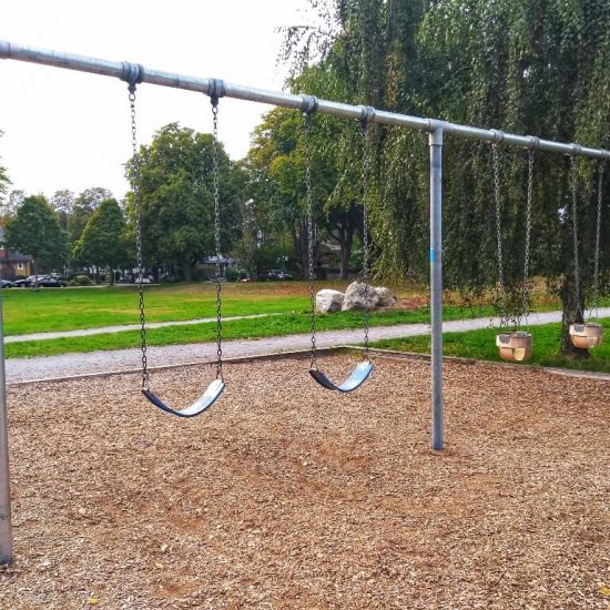 Swings at Heather Park Playground