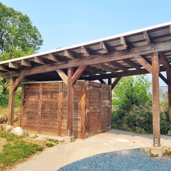 Cover at Hillcrest Riley park preschool playground