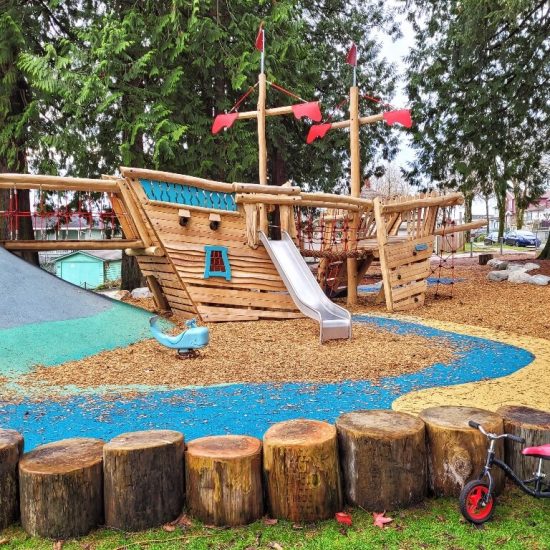 Jones Park playground pirate boat1