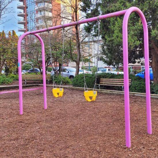 Swings at Kerrisdale Centennial Park playground