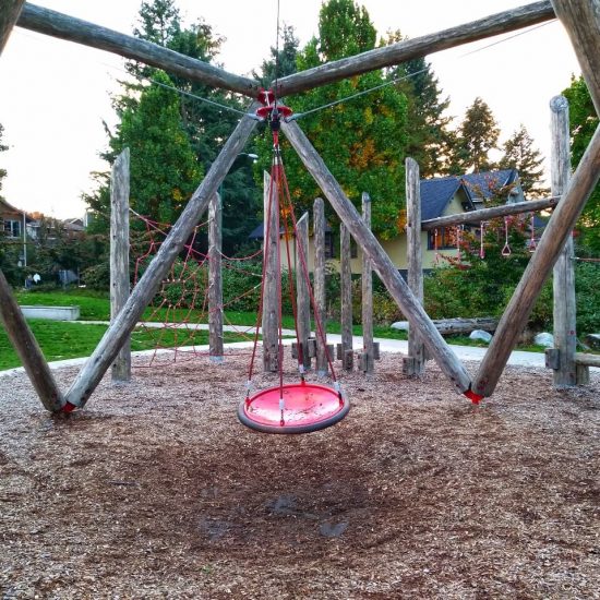 Saucer swing at Lilian To playground