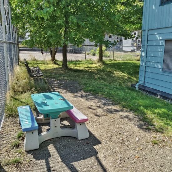 Backyard at Mount Pleasant Family Centre playground
