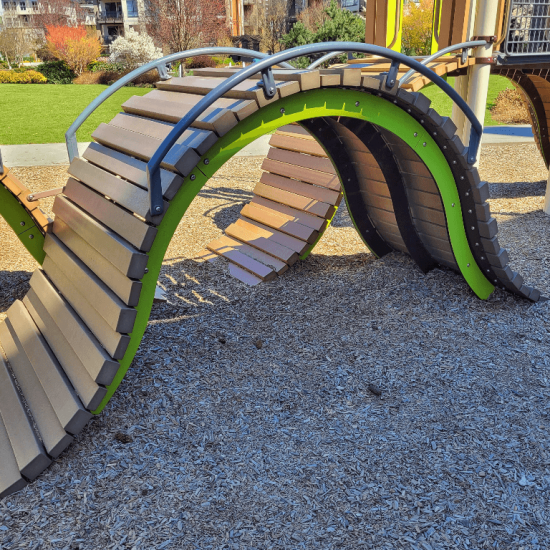 Hill climbers at Mundell park playground