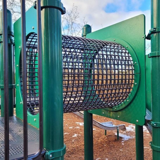 Grid tunnel at Oak Meadows park playground