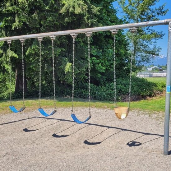 Swings at Renfrew community park