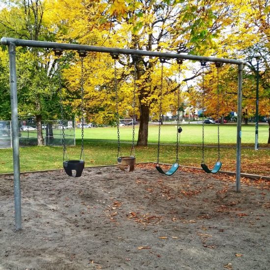 Swings at Robson Park playground