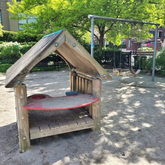 Playhouse at Rosemary Brown park playground1