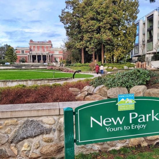 New Park signage at Shannon Mews Park playground