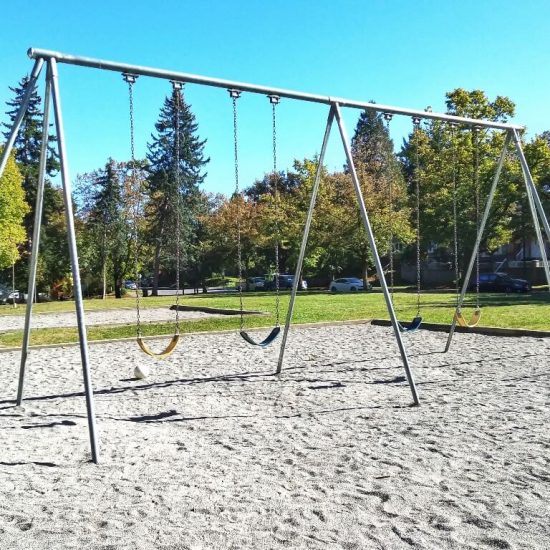 Swings at Sunnyside Park playground