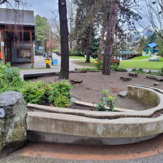 Sandbox at Sutcliffe park playground