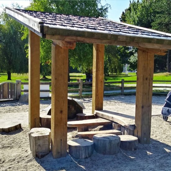 Play hut at Trout Lake playground