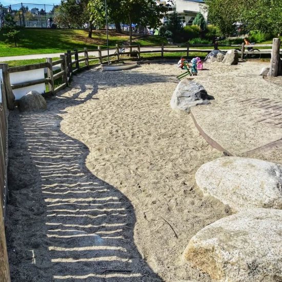 Sandpit at Trout Lake playground