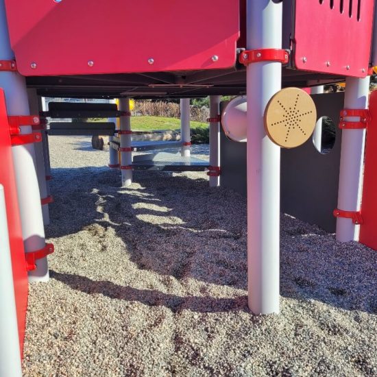 Lower deck at Tugboat Landing Playground