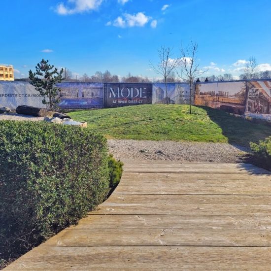 Wooden Path at at Tugboat Landing Playground