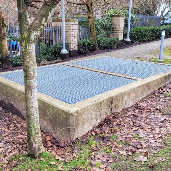 Ventilation grate at VGH playground