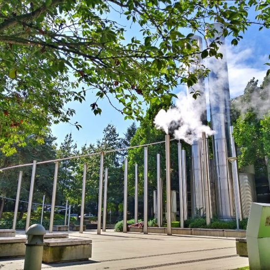 Combustion pipes at VGH Energy Centre Plaza